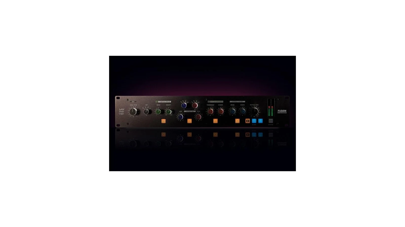 SSL Fusion: processador de master bus com coloração controlada no setup híbrido