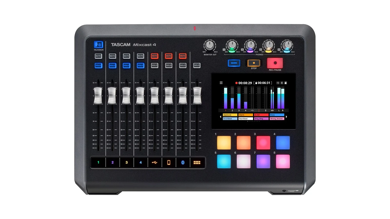 TASCAM Mixcast 4: mesa/interface para podcast e conteúdo com mix dedicada